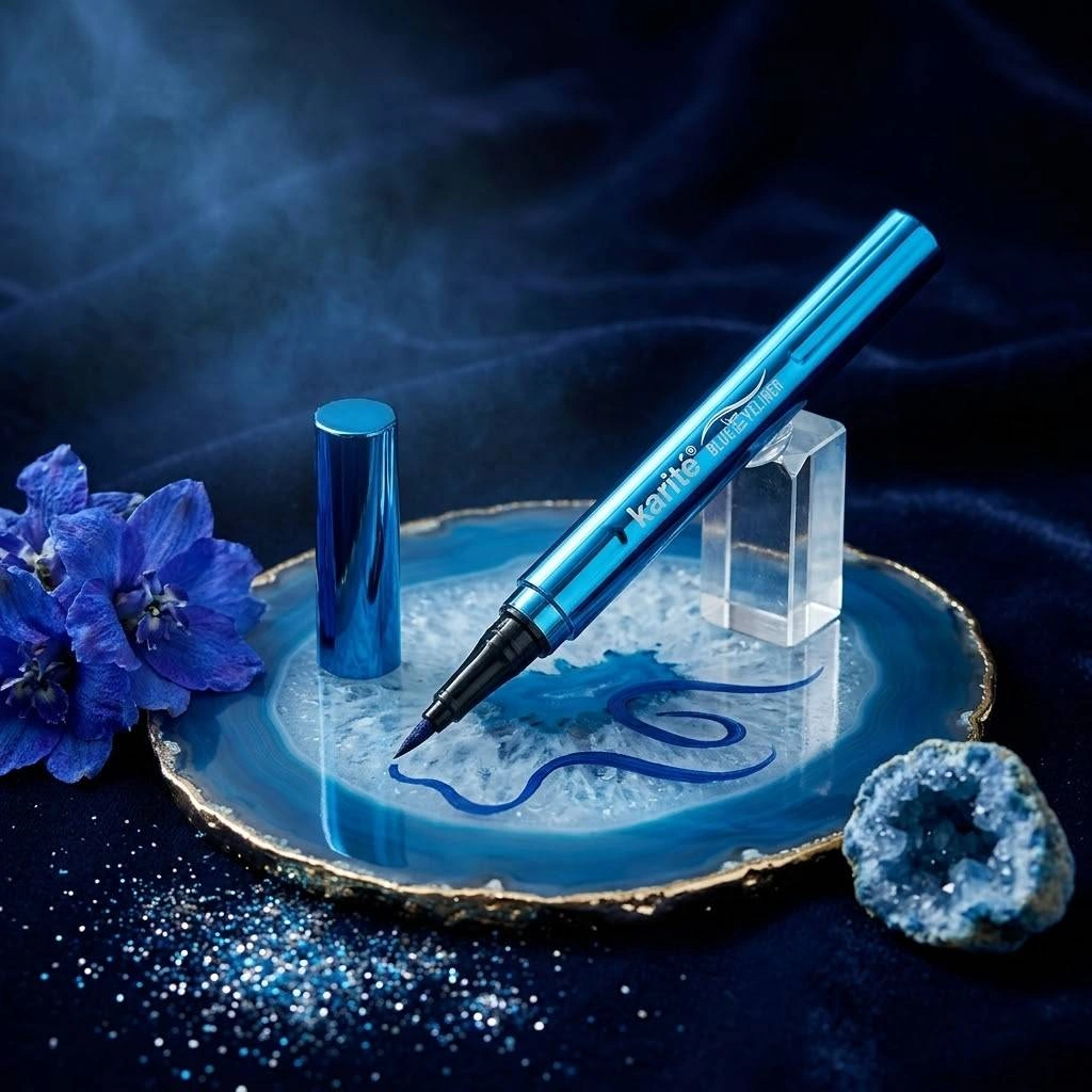 خط چشم ماژیکی آبی Karite